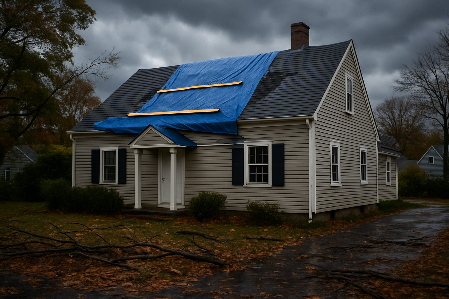 How Emergency Roof Tarping Protects Your North Shore Home After Sudden Storm Damage