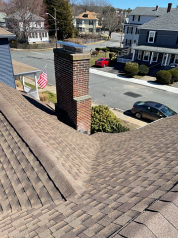 After — new roof installation