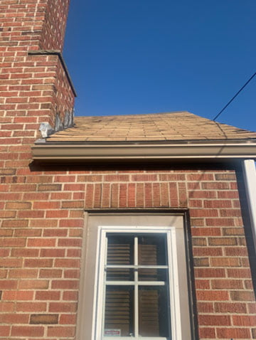 Before — old roof prior to replacement